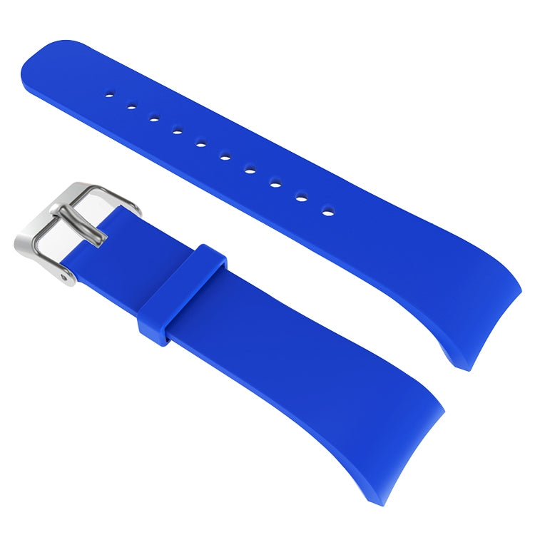 Solid Color Leather Watch Band for Galaxy Gear Fit2 R360