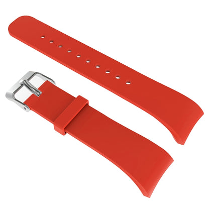Solid Color Leather Watch Band for Galaxy Gear Fit2 R360