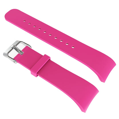 Solid Color Leather Watch Band for Galaxy Gear Fit2 R360