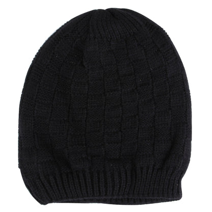 Square Textured Knitted Bluetooth Headset Warm Winter Hat with Mic for Boy & Girl & Adults