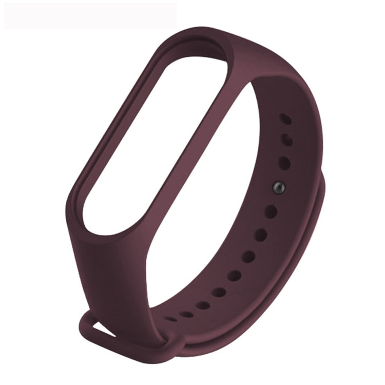 Pure Color Soft TPU  Watch Bands for Xiaomi Mi Band 4, Host Not Included, Wine Red, Black, Orange, Pink, Dark Blue