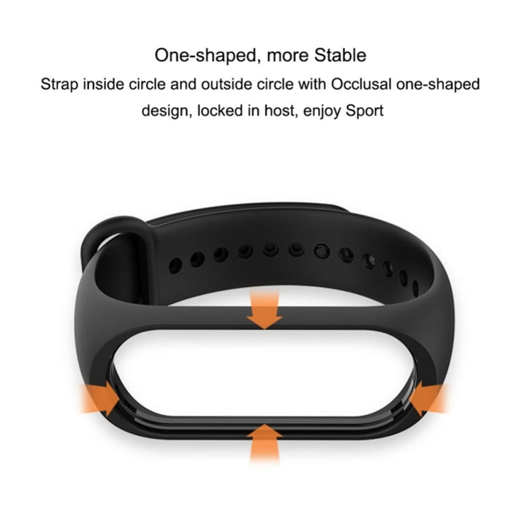Pure Color Soft TPU  Watch Bands for Xiaomi Mi Band 4, Host Not Included, Wine Red, Black, Orange, Pink, Dark Blue