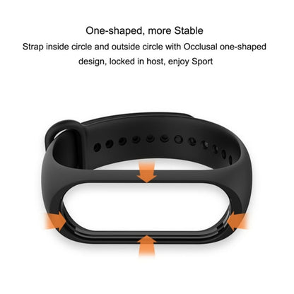 Pure Color Soft TPU  Watch Bands for Xiaomi Mi Band 4, Host Not Included, Wine Red, Black, Orange, Pink, Dark Blue