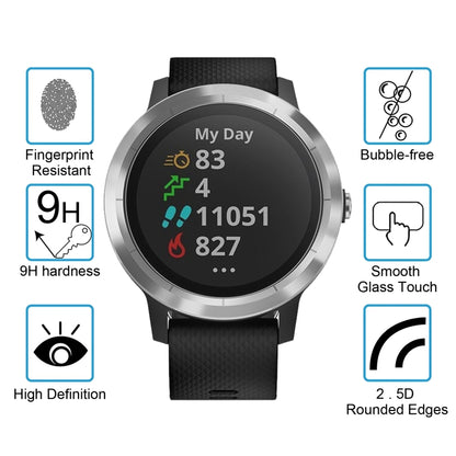 ENKAY Hat-Prince 0.2mm 9H 2.15D Curved Edge Tempered Glass Film for Garmin Vivoactive 3 trainer, 1 PCS Garmin Vivoactive 3 trainer