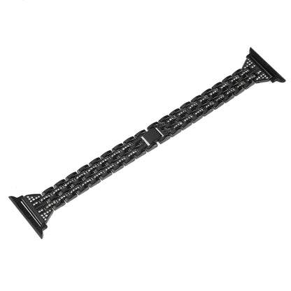 Colorful Diamond Stainless Steel Watch Band for Apple Watch Series 7 45mm / 6 & SE & 5 & 4 44mm / 3 & 2 & 1 42mm