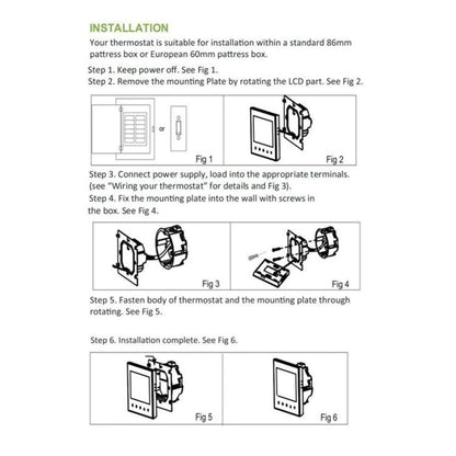 BHT-002GBLW 16A Load Electronic Heating Type LCD Digital Heating Room Thermostat with Sensor & Time Display, WiFi Control