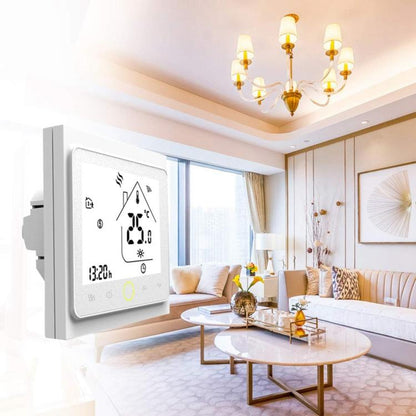 BHT-002GBLW 16A Load Electronic Heating Type LCD Digital Heating Room Thermostat with Sensor & Time Display, WiFi Control