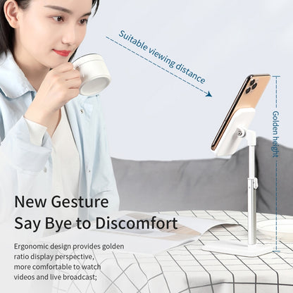 ROCK RPH0944 Adjustable Lifting 90 Degree Rotation ABS Stand Desktop Phone Tablet Holder, Liftable Version