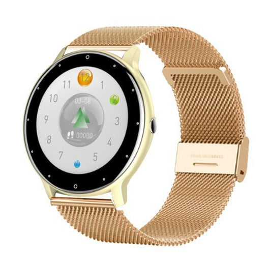 ZL02D 1.28 inch IP67 Waterproof Steel Band Smart Watch Support Heart Rate Monitoring, Steel Band (Gold), Steel Band (Blue), Steel Band (Black)
