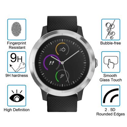 2 PCS ENKAY Hat-Prince for Garmin vivoactive 3 Smart Watch 0.2mm 9H Surface Hardness 2.15D Explosion-proof Tempered Glass Screen Film