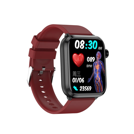 ET210 1.91 inch IPS Screen IP67 Waterproof Silicone Band Smart Watch, Support Body Temperature Monitoring / ECG, ET210