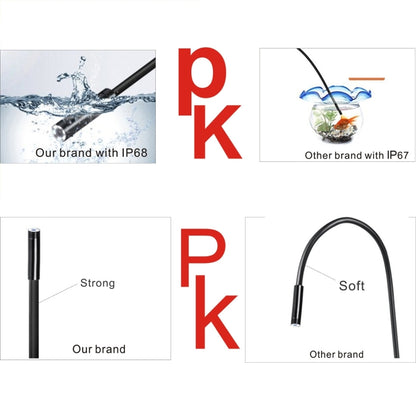YPC110 8mm 2.0MP HD Camera WiFi Endoscope Snake Tube Inspection Camera with 8 LED, Waterproof IP68, Lens Diameter: 8mm, Length: 2m, Soft Line, 2m Soft Line