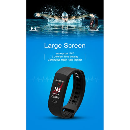 TLW B6 Fitness Tracker 0.96 inch TFT Screen Wristband Smart Bracelet, IP67 Waterproof, Support Sports Mode / Continuous Heart Rate Monitor / Sleep Monitor / Information Reminder, B6 Red, B6 Black, B6 Blue