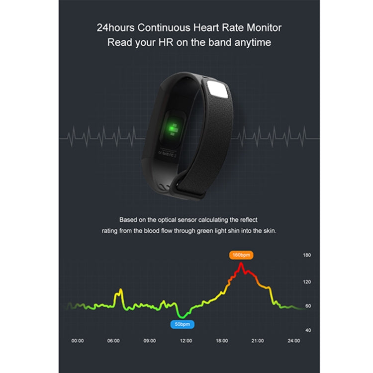 TLW B6 Fitness Tracker 0.96 inch TFT Screen Wristband Smart Bracelet, IP67 Waterproof, Support Sports Mode / Continuous Heart Rate Monitor / Sleep Monitor / Information Reminder, B6 Red, B6 Black, B6 Blue