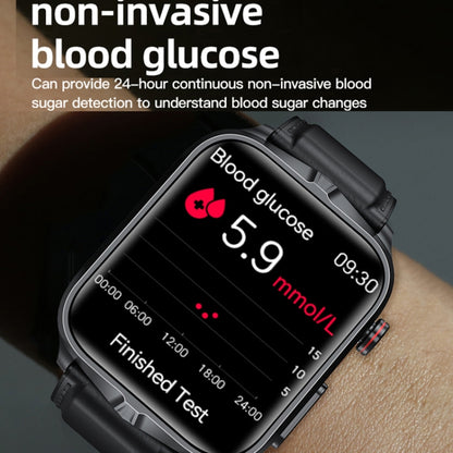 TK11P 1.83 inch IPS Screen IP68 Waterproof Silicone Band Smart Watch, Support Stress Monitoring / ECG, Silicone Band (Black), Silicone Band (Blue), Silicone Band (Red)