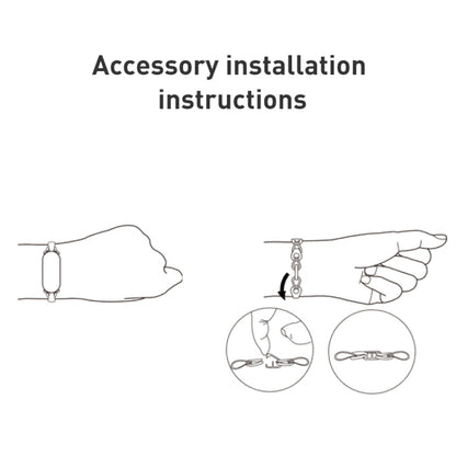 Original For Xiaomi Mi Band 8 Fashion Stainless Steel Bracelet