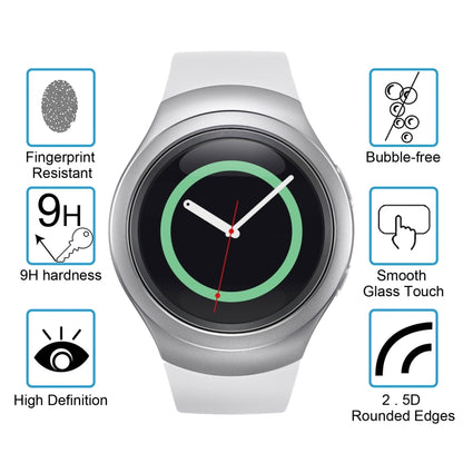 2 PCS ENKAY Hat-Prince for Samsung Gear S2 Smart Watch 0.2mm 9H Surface Hardness 2.15D Explosion-proof Tempered Glass Screen Film