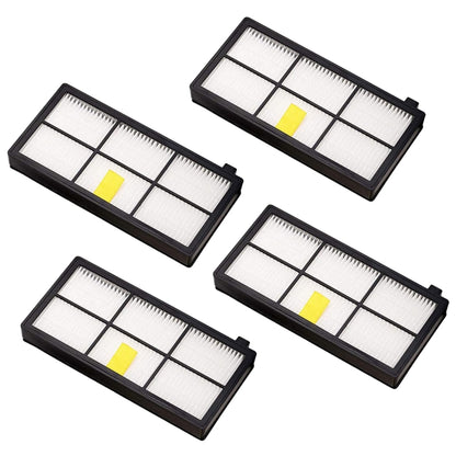 4 PCS Universal Replacement Robotic Vacuum Cleaner HEPA Filter for iRobot 870 / 800 / 880 / 960 / 980