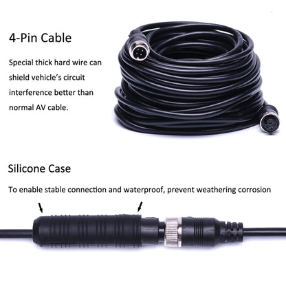 F0505 7 inch HD Car 18 IR LEDs Backup Camera Rearview Mirror Monitor, with 10m Cable, Single Camera