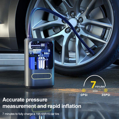 ATJ-8466 Pompe à air portable pour pneus de voiture, affichage numérique, pompe à air électrique sans fil, style : batterie au lithium, style batterie au lithium