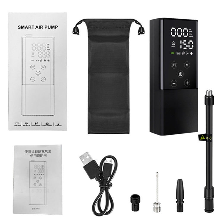 GP2 Car Portable Mini Touch Wreless Air Pump Smart Electric Air Pump, GP2