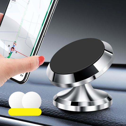 F19 Car Magnetic Phone Holder 360 Degree Rotating Metal Phone Navigation Holder, F19