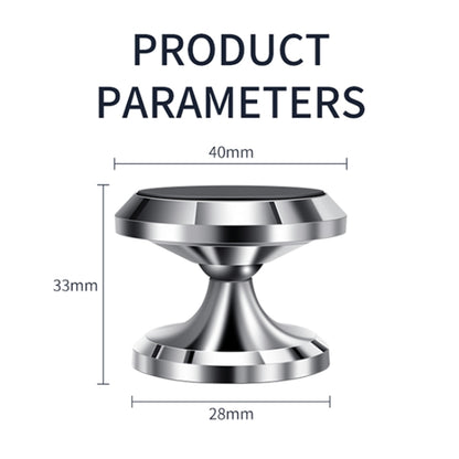 F19 Car Magnetic Phone Holder 360 Degree Rotating Metal Phone Navigation Holder, F19