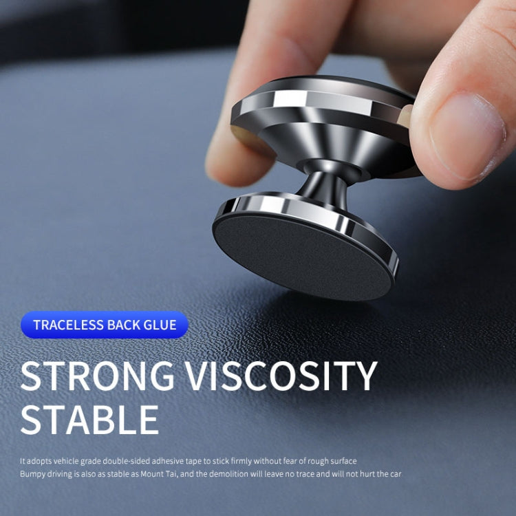 F19 Car Magnetic Phone Holder 360 Degree Rotating Metal Phone Navigation Holder, F19