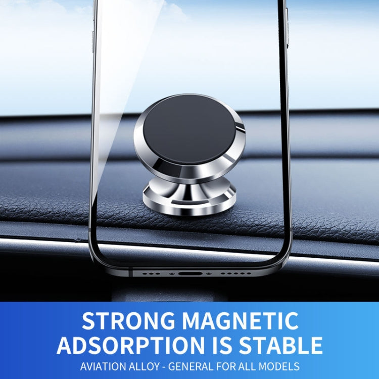F19 Car Magnetic Phone Holder 360 Degree Rotating Metal Phone Navigation Holder, F19