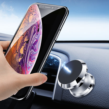 F19 Car Magnetic Phone Holder 360 Degree Rotating Metal Phone Navigation Holder, F19