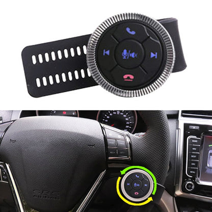 Universal Strap Shape Steering Wheel Remote Control Car Multimedia Wireless Button Remote Control, Strap Shape Silver, Strap Shape Black