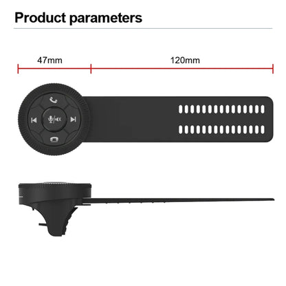 Universal Strap Shape Steering Wheel Remote Control Car Multimedia Wireless Button Remote Control, Strap Shape Silver, Strap Shape Black
