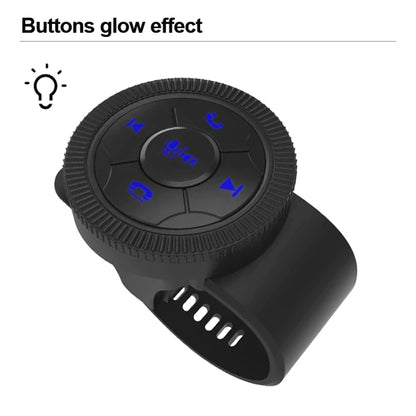 Universal Strap Shape Steering Wheel Remote Control Car Multimedia Wireless Button Remote Control, Strap Shape Silver, Strap Shape Black