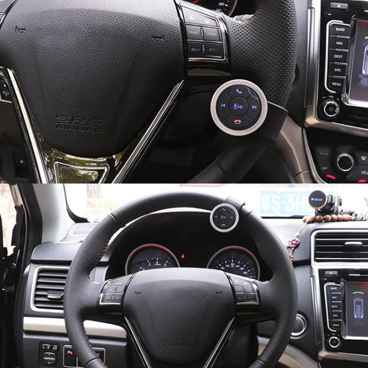 Universal Strap Shape Steering Wheel Remote Control Car Multimedia Wireless Button Remote Control, Strap Shape Silver, Strap Shape Black