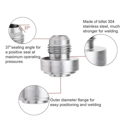 AN4 Car Oil Pipe Joint Breathable Pot Connector, AN4