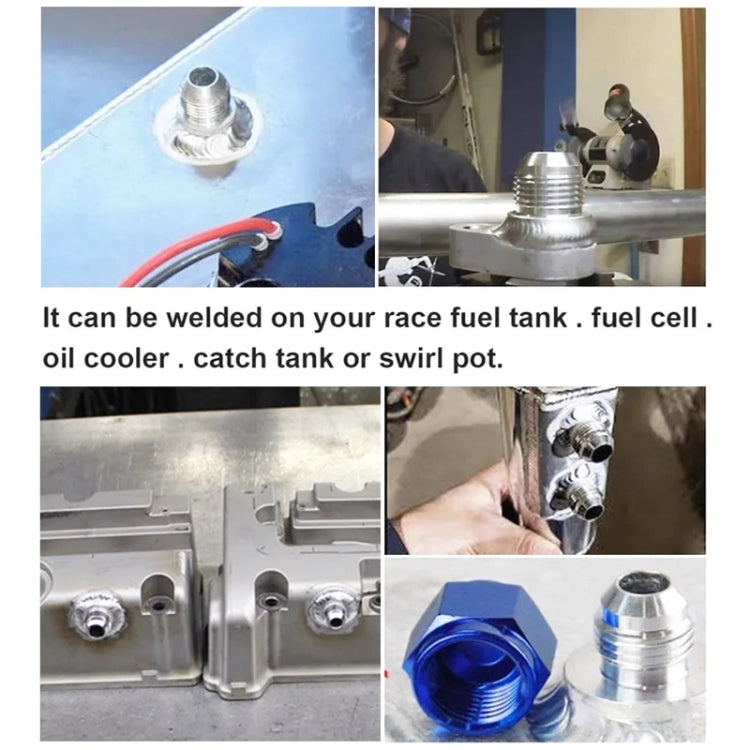 AN16 Car Oil Pipe Joint Breathable Pot Connector, AN16