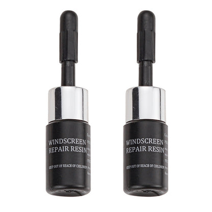 2 en 1 3 ml Fluide de réparation de pare-brise de voiture sans peinture avec outil, Fluide de réparation 2 en 1 (Noir), Fluide de réparation 2 en 1 (Blanc)