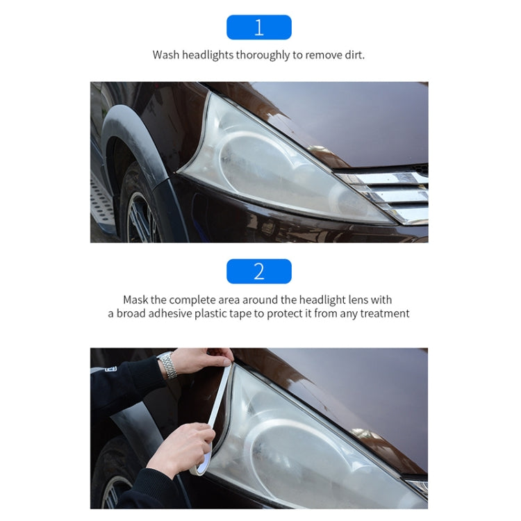 Car Headlight Scratch Yellowing Repair Fluid Set, Capacity: 10ml, 10ml