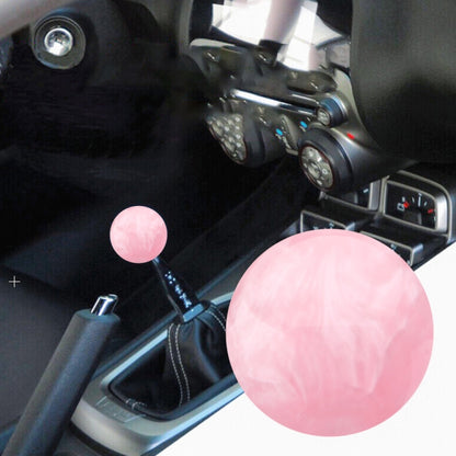 Car Modified Marble Star Gear Head Shifter Cover with Adapter, Pink, Green, Light Green, Light Blue, Purple