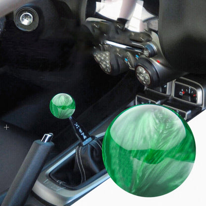 Car Modified Marble Star Gear Head Shifter Cover with Adapter, Pink, Green, Light Green, Light Blue, Purple