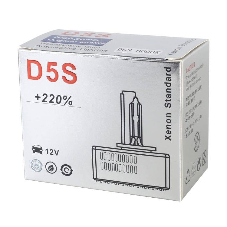 1 Pair D5S 8000K DC12V 35W Car HID Xenon Bulb Kit Headlight, D5S 8000K