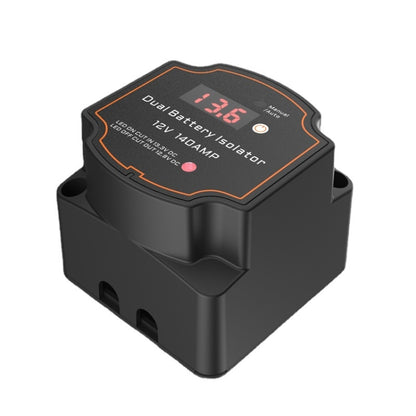 IP68 12V 140A Car Yacht RV Smart Dual Battery Isolation Controller VSR Digital Display Voltmeter, with Digital Display Voltmeter