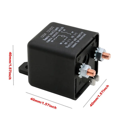 ZL180 12V 120A Car Relay Remote Rireless Battery Isolator with Battery Clip x 2 & Remote Control x 2, 12V 120A   with Battery Clip x 2 & Remote Control x 2