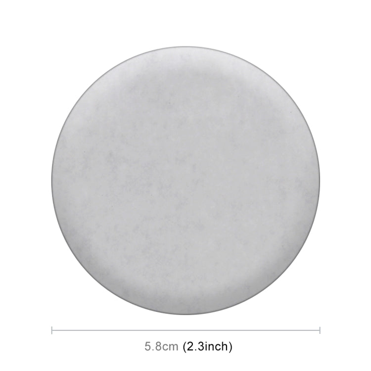 4 in 1 Car Four Leaf Clover Pattern Wheel Hub Decorative Sticker Silver, Diameter: 5.8cm, Four Leaf Clover Pattern Silver