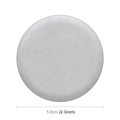 4 in 1 Car Four Leaf Clover Pattern Wheel Hub Decorative Sticker Silver, Diameter: 5.8cm, Four Leaf Clover Pattern Silver