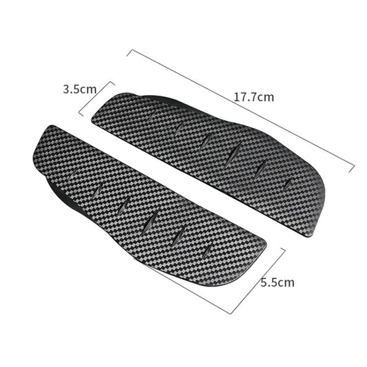 Car Rear View Mirror Rain Eyebrow Cover Catering Mirror PVC Carbon Fiber Pattern Rain Shield, DM-119