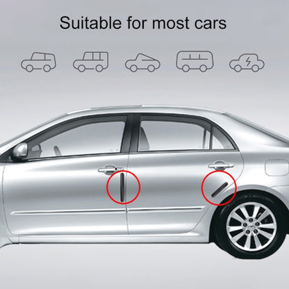 4 in 1 Car Door Anti-Static PC Carbon Fiber Anti-Collision Strip, Carbon Fiber Anti-Collision Strip