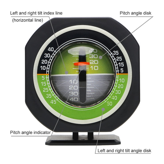 PDY-5 Car Inclinometer Level Meter Car Decoration with LED Light, PDY-5