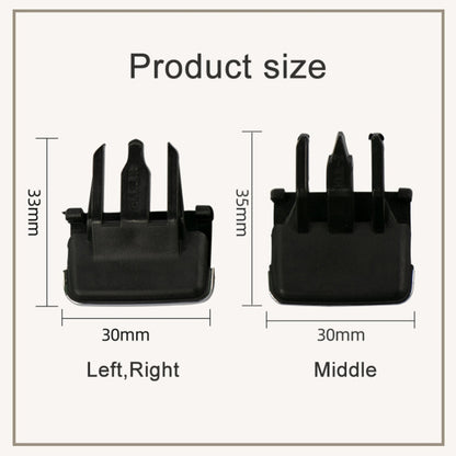 For Toyota Corolla Left-hand Drive Car Left and Right Air Conditioning Air Outlet Paddle, For Toyota Corolla (Beige), For Toyota Corolla (Black)