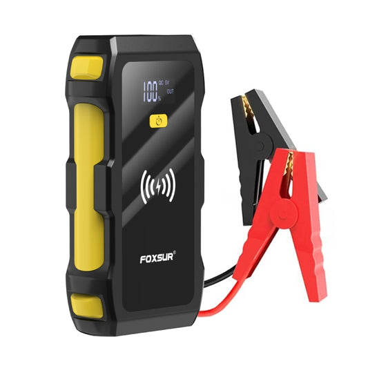 Fuente de alimentación de emergencia multifuncional con carga inalámbrica para coche FOXSUR FJS-800 de 12 V, FJS-800
